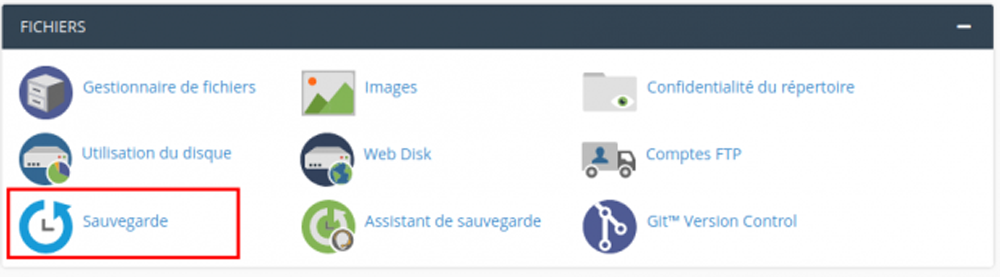 Comment utiliser les sauvegardes dans cPanel ?