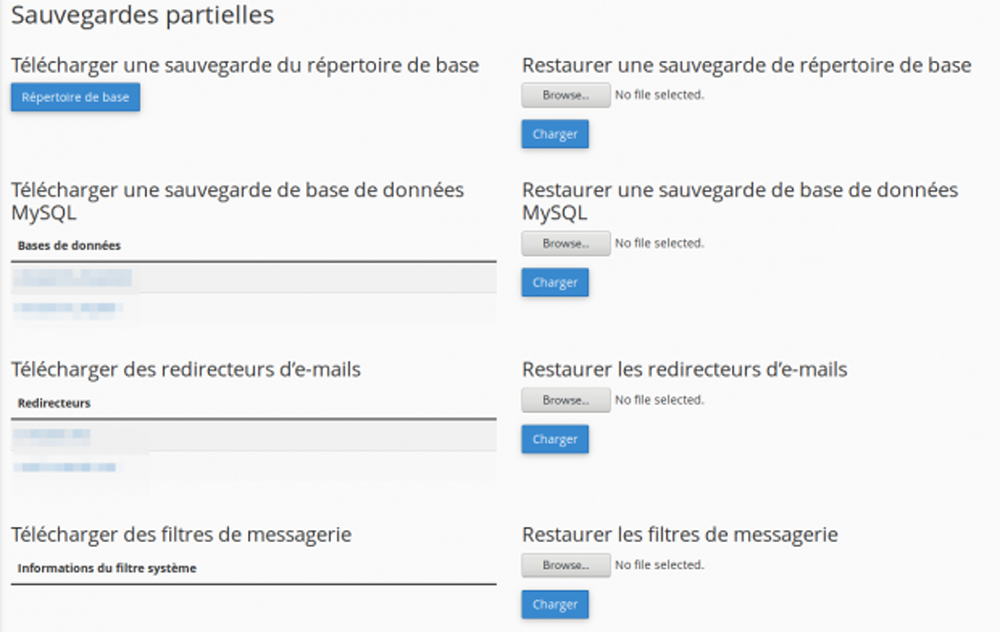 Comment utiliser les sauvegardes dans cPanel ?